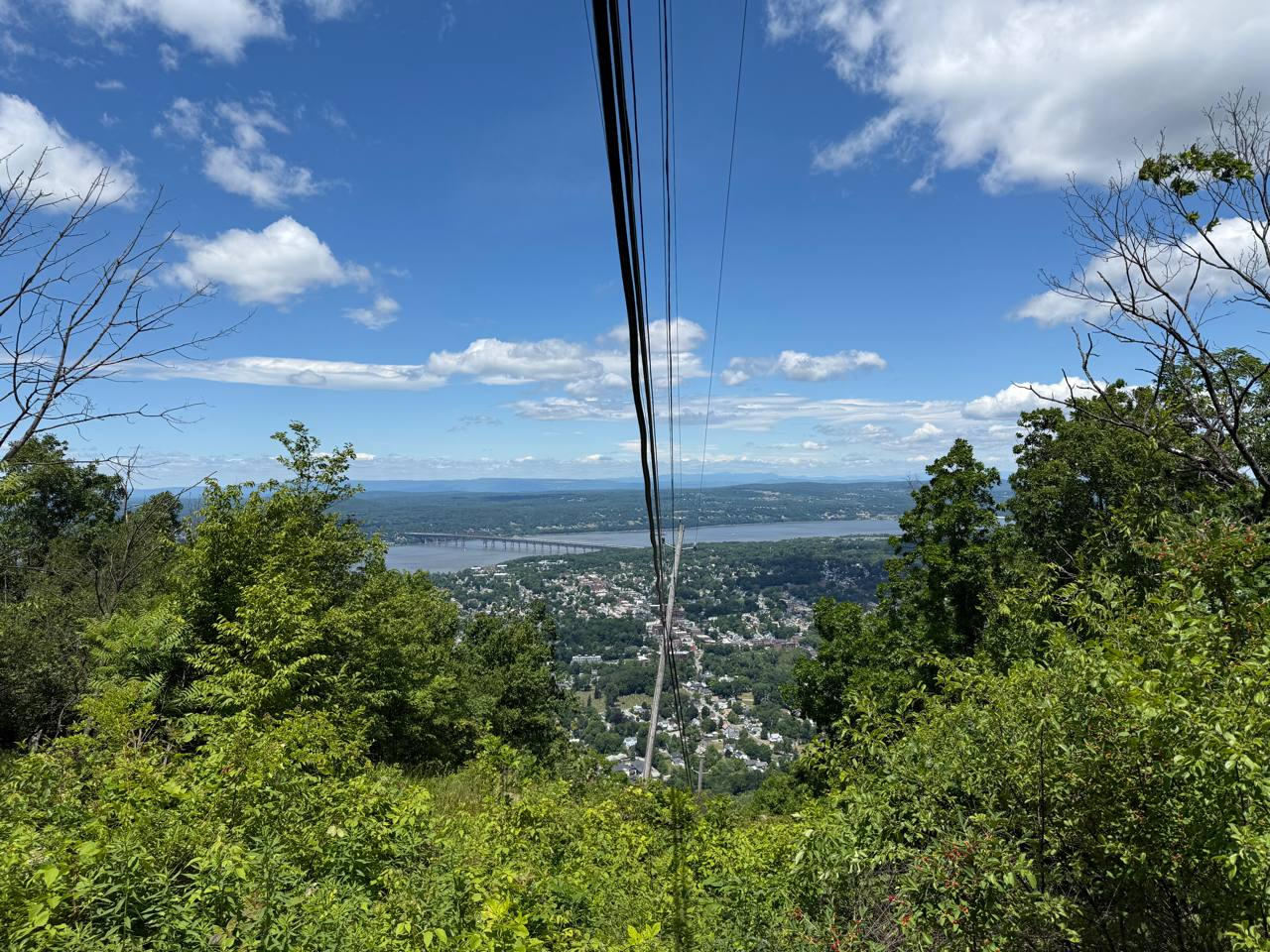 Hudson River and the town below Beacon Overlook