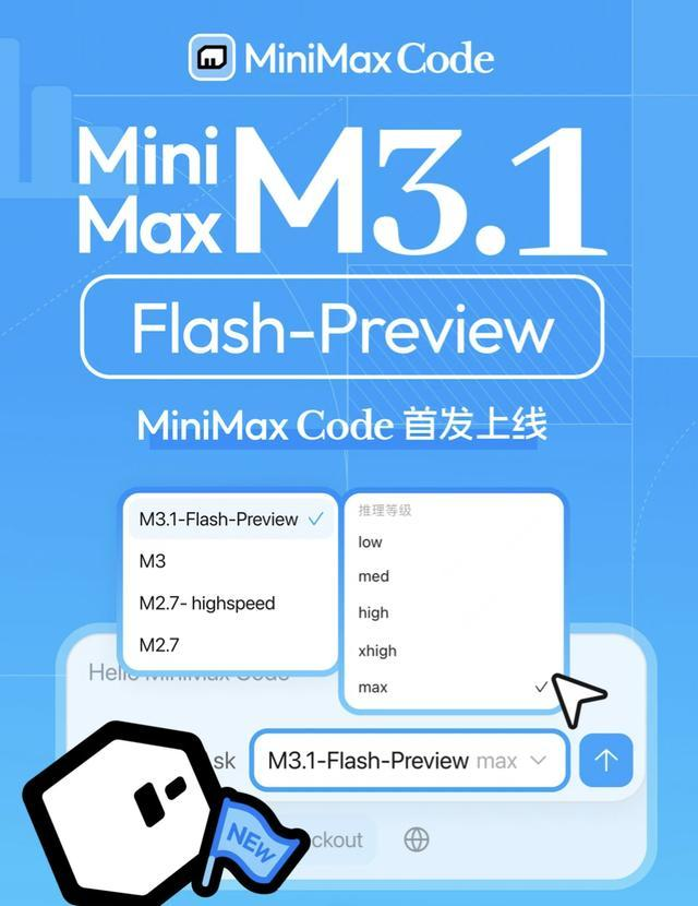 MiniMax M3.1 Flash Preview in MiniMax Code